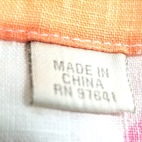 J. Jill Travel Shoe/Purse Dust Bag – Pink, White & Orange Floral Drawstring Bag - Picture 4 of 8